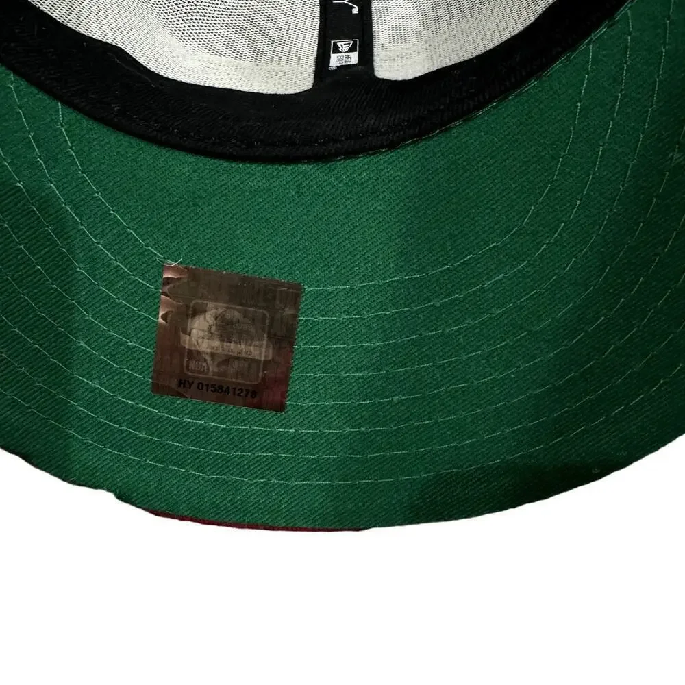 NBA Hardwood Classics Miami Heat New Era Embroidery Snapback Cap in Red, Size OS